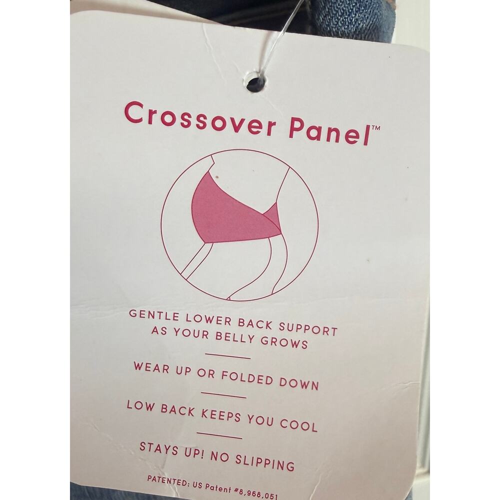 Isabel Maternity Ingrid & Isabel Bootcut Jeans 16 Crossover Panel Stretch New - Picture 9 of 12